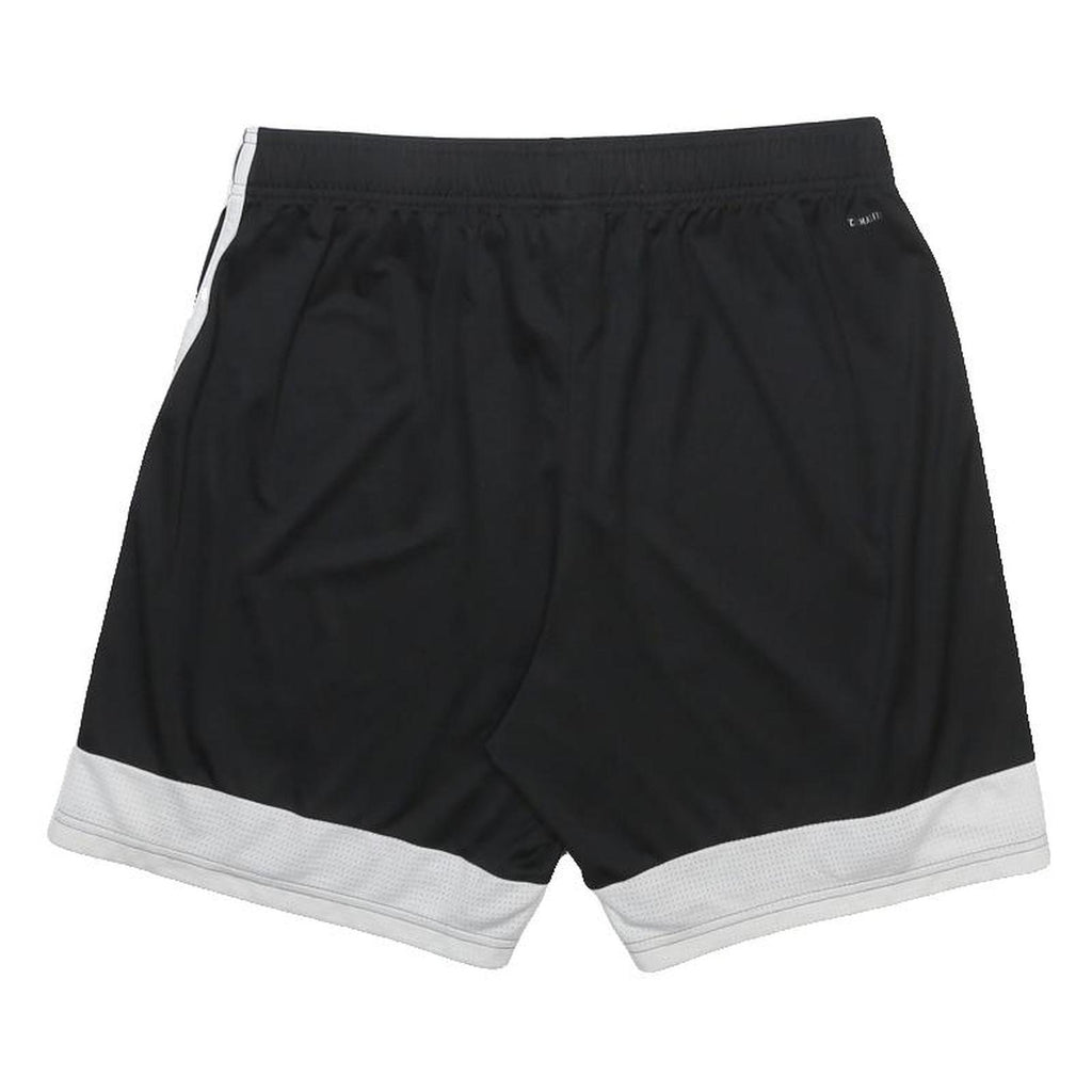 ADIDAS Mens Black & White Sports Shorts XL W30 Breathable Polyester