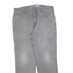 CARHARTT Mens Regular Fit Grey Denim Jeans W36 L32 Comfortable Durable Cotton