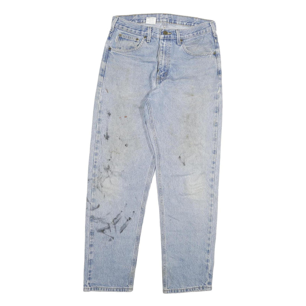 CARHARTT Mens Jeans Light Blue Regular Straight Denim Stone Wash W32 L32 Casual