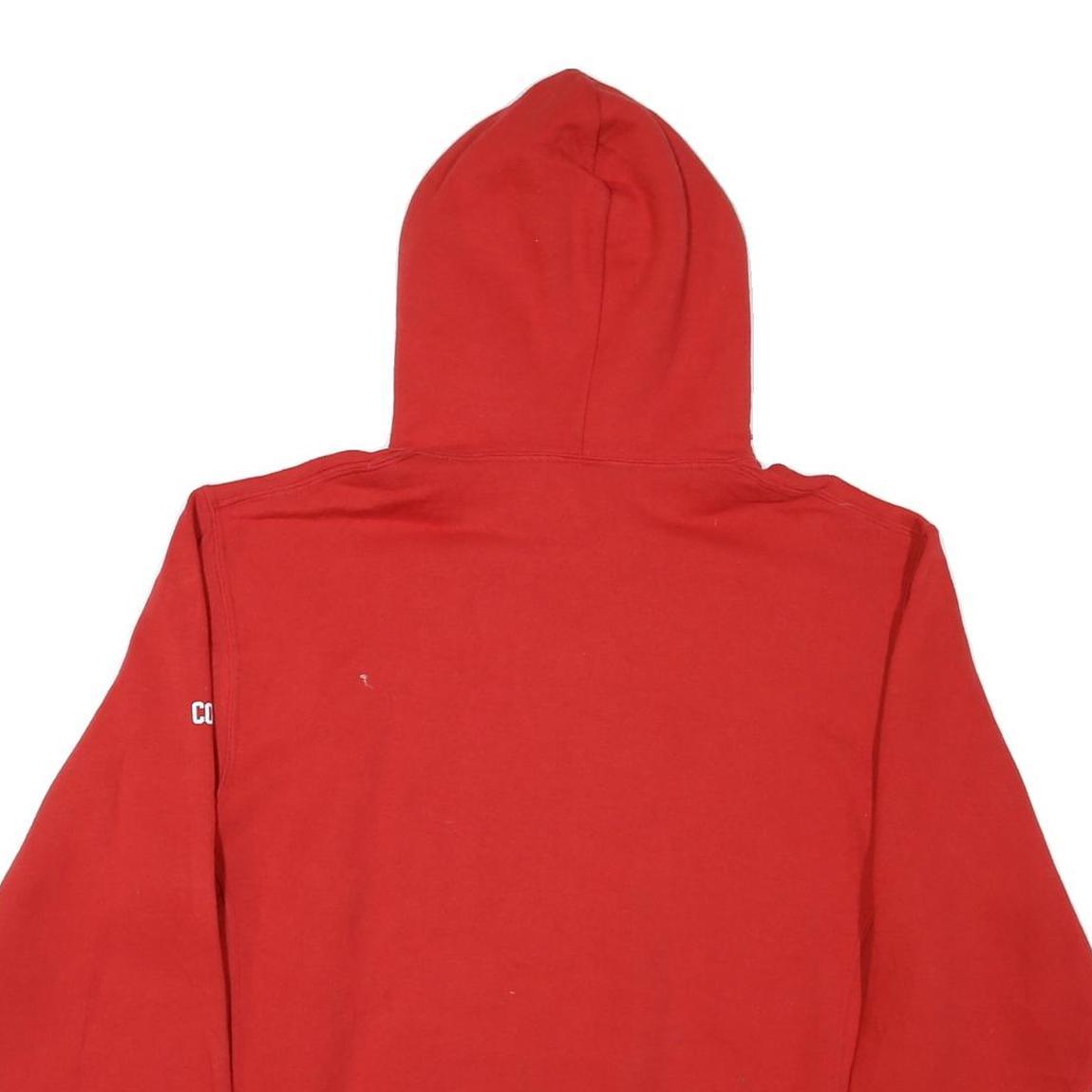 RUSSELL ATHLETIC Mens Red Volleyball Pullover Hoodie L Sports Sweatshirt