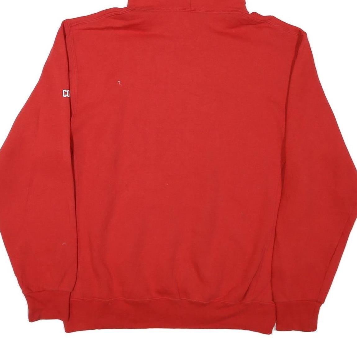 RUSSELL ATHLETIC Mens Red Volleyball Pullover Hoodie L Sports Sweatshirt