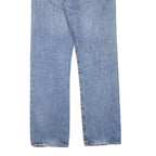 LEVI'S Mens Blue Regular Fit Straight Denim Cotton Blend Jeans W38 L33 Button