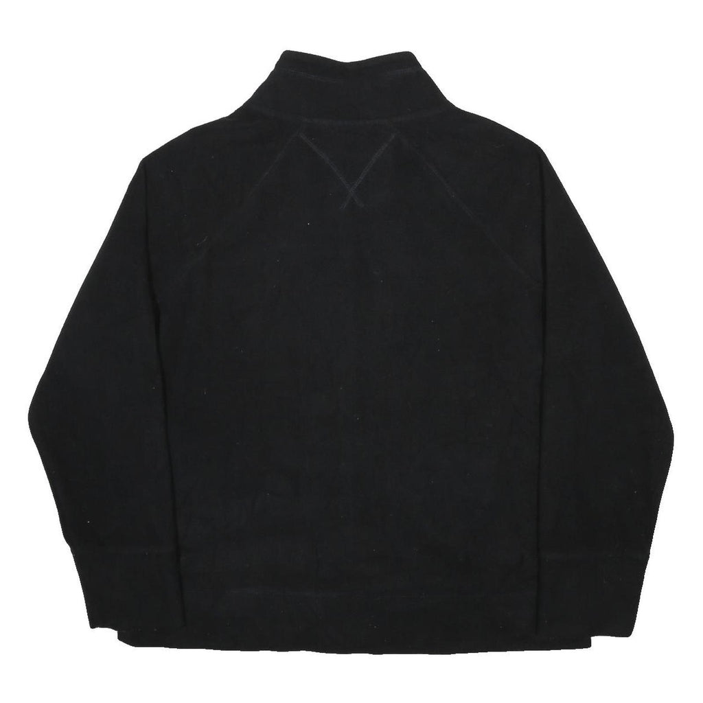 TOMMY HILFIGER Womens Black Zip Jacket XL Polyester Casual Activewear Sweatshirt