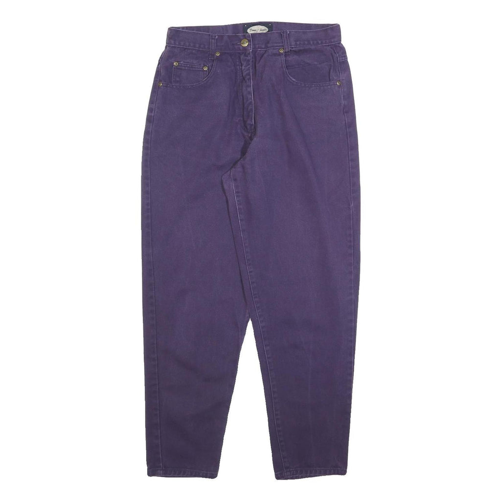 DANA Womens Purple Regular Fit Straight Denim Jeans W30 L28 Classic Cotton Blend