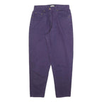 DANA Womens Purple Regular Fit Straight Denim Jeans W30 L28 Classic Cotton Blend
