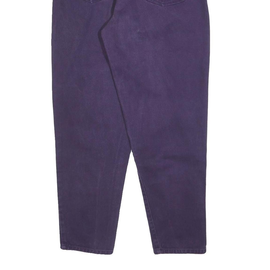 DANA Womens Purple Regular Fit Straight Denim Jeans W30 L28 Classic Cotton Blend