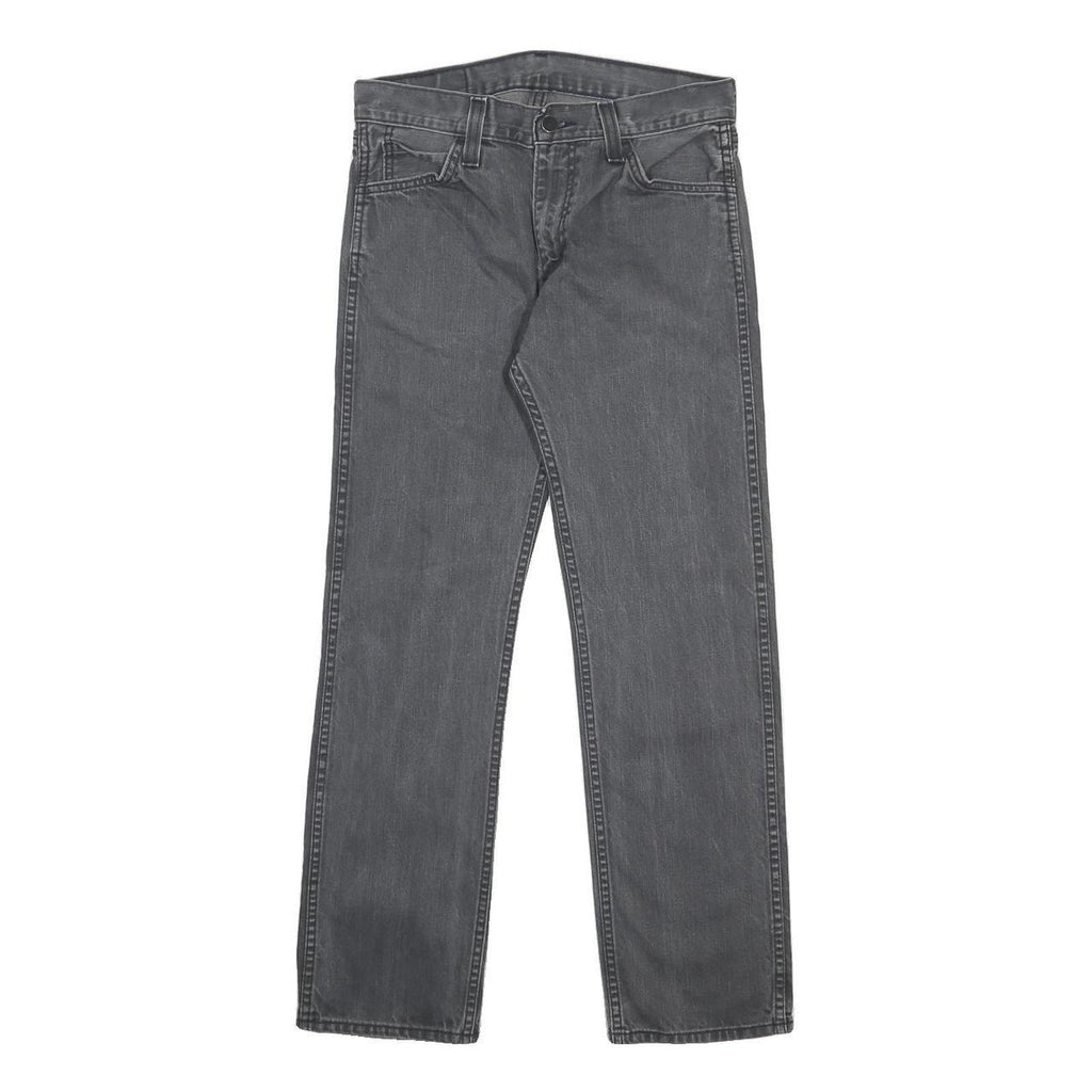 LEVI'S 513 Mens Jeans Grey Slim Straight Denim Medium W30 L30 Classic Zip