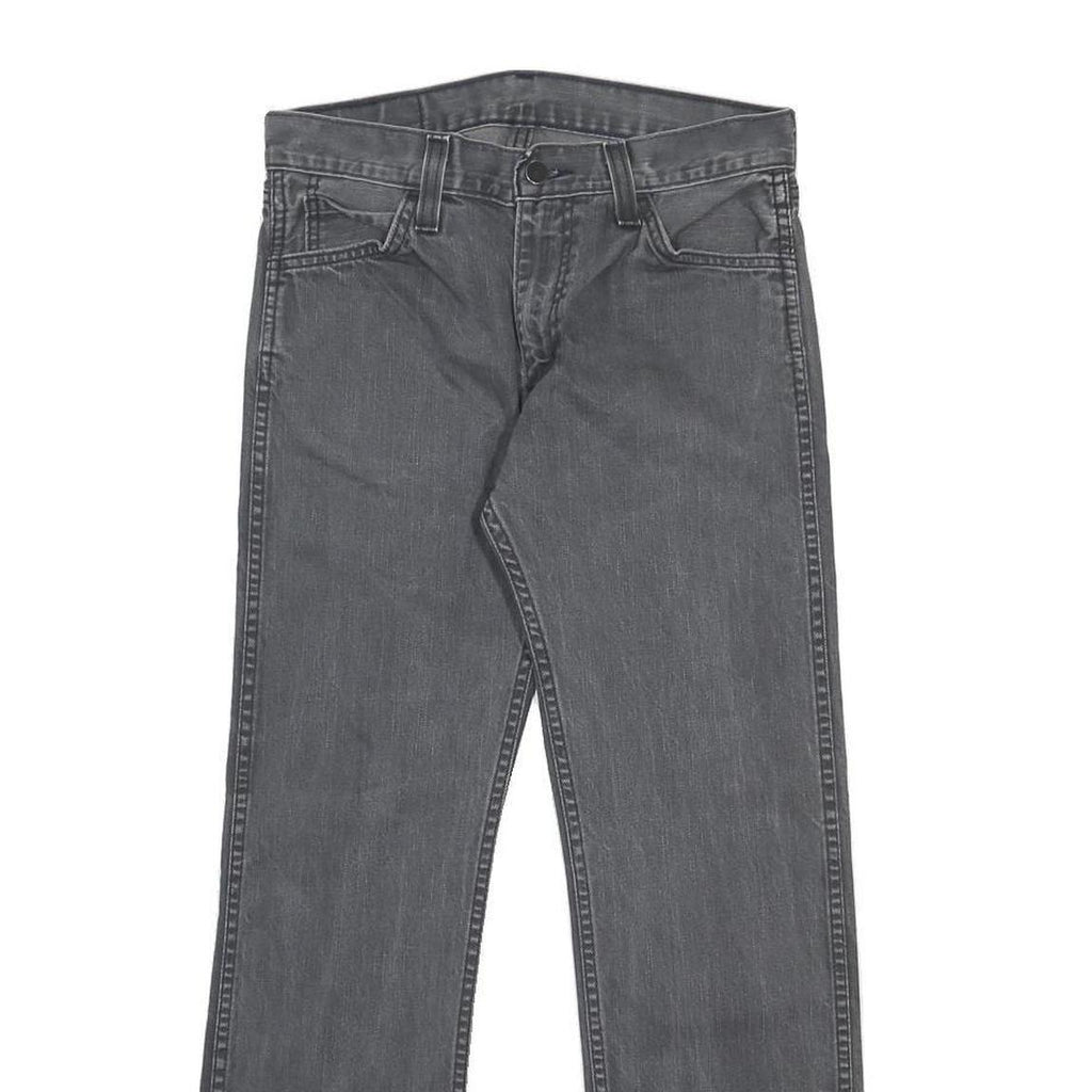 LEVI'S 513 Mens Jeans Grey Slim Straight Denim Medium W30 L30 Classic Zip