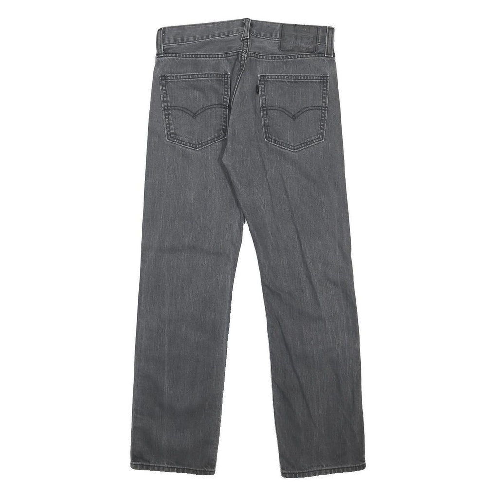 LEVI'S 513 Mens Jeans Grey Slim Straight Denim Medium W30 L30 Classic Zip