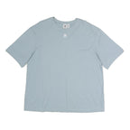 ADIDAS Womens Blue T-Shirt UK 14 Short Sleeve Crew Neck Casual Cotton Top