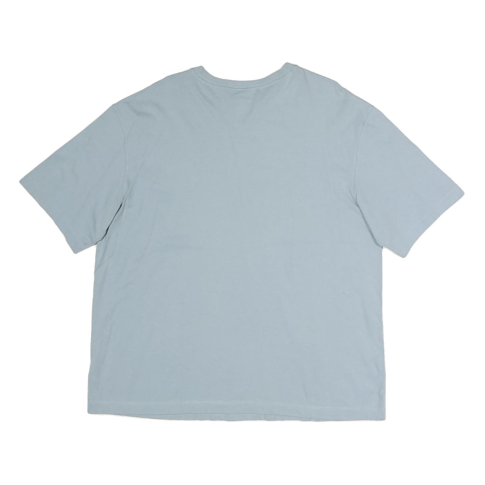 ADIDAS Womens Blue T-Shirt UK 14 Short Sleeve Crew Neck Casual Cotton Top