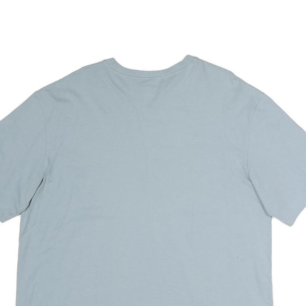 ADIDAS Womens Blue T-Shirt UK 14 Short Sleeve Crew Neck Casual Cotton Top