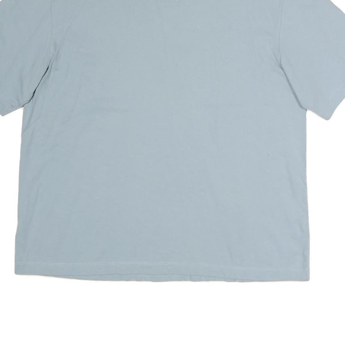 ADIDAS Womens Blue T-Shirt UK 14 Short Sleeve Crew Neck Casual Cotton Top