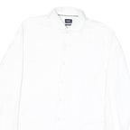 JOOP Mens White Slim Fit Shirt M Cotton Blend Formal Business Casual