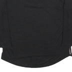 CALVIN KLEIN Womens Black & Red Printed Top Long Sleeve V-Neck M Lightweight