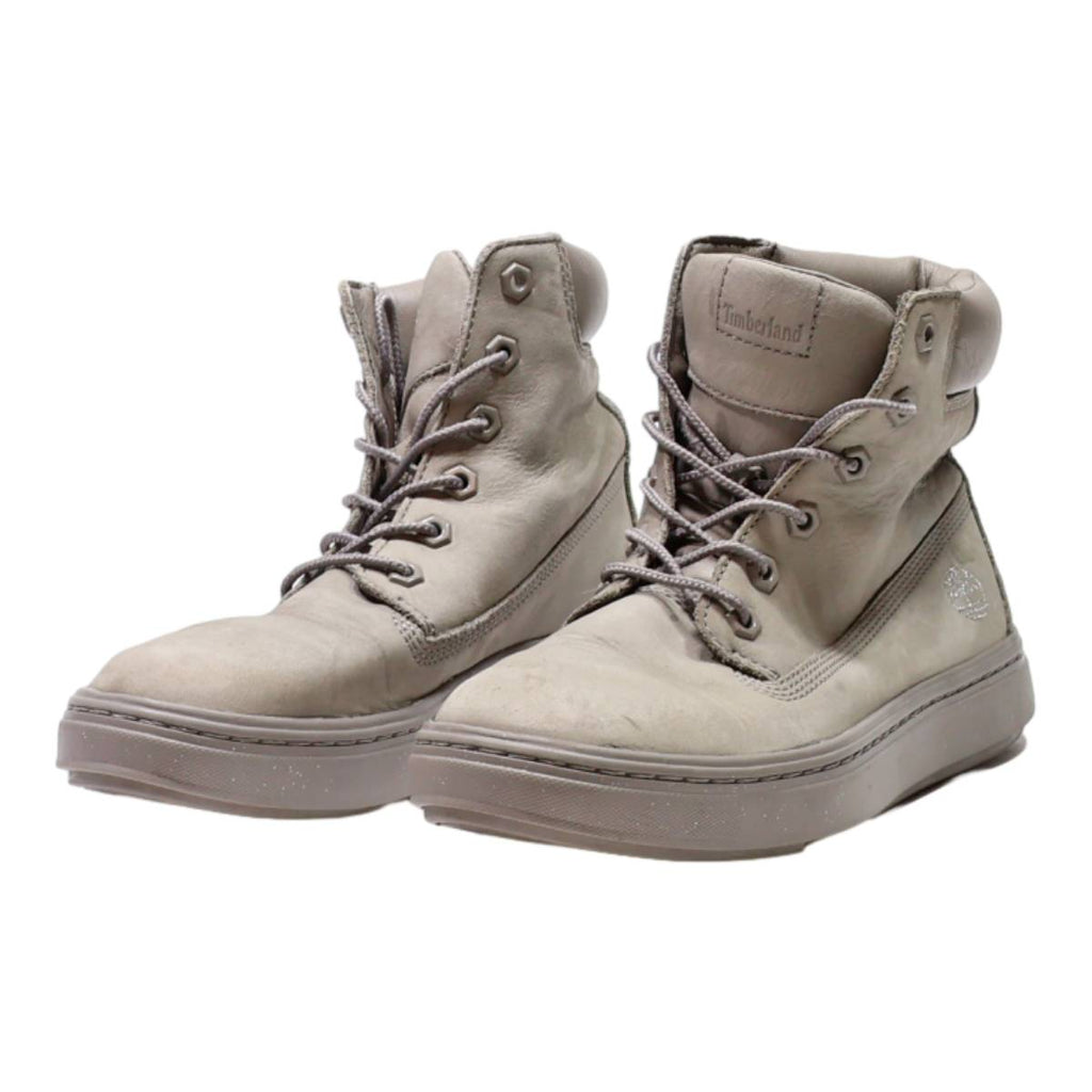TIMBERLAND Lace-Up Boots Grey Leather Womens UK 5