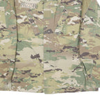 SNC Manufacturing LLC Mens Green Camouflage Cotton Blend Jacket L Military Zip