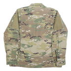 SNC Manufacturing LLC Mens Green Camouflage Cotton Blend Jacket L Military Zip