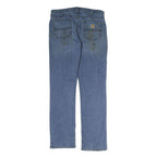 CARHARTT Mens Relaxed Blue Jeans Denim W36 L34 Zip Pockets Casual Workwear
