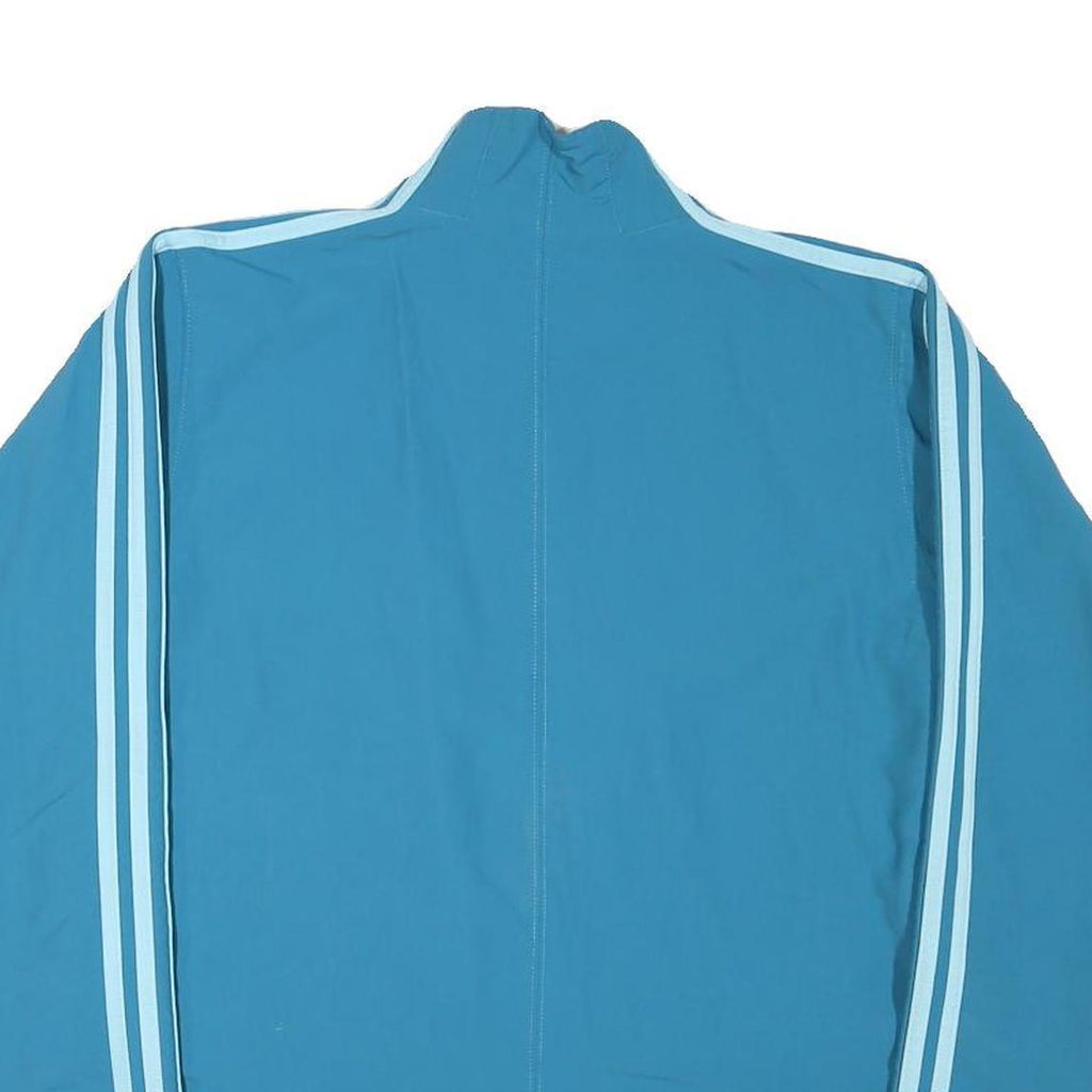 ADIDAS Mens Blue & Light Blue Lightweight Zip Jacket M Polyester Blend