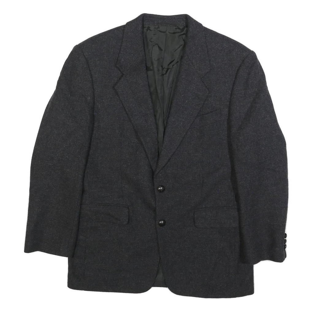 PKZ Mens Charcoal Grey Wool Tailored Jacket M Button Formal Classic