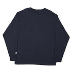 CHAMPION Mens Navy Blue Long Sleeve Crew Neck T-Shirt XL Cotton Blend