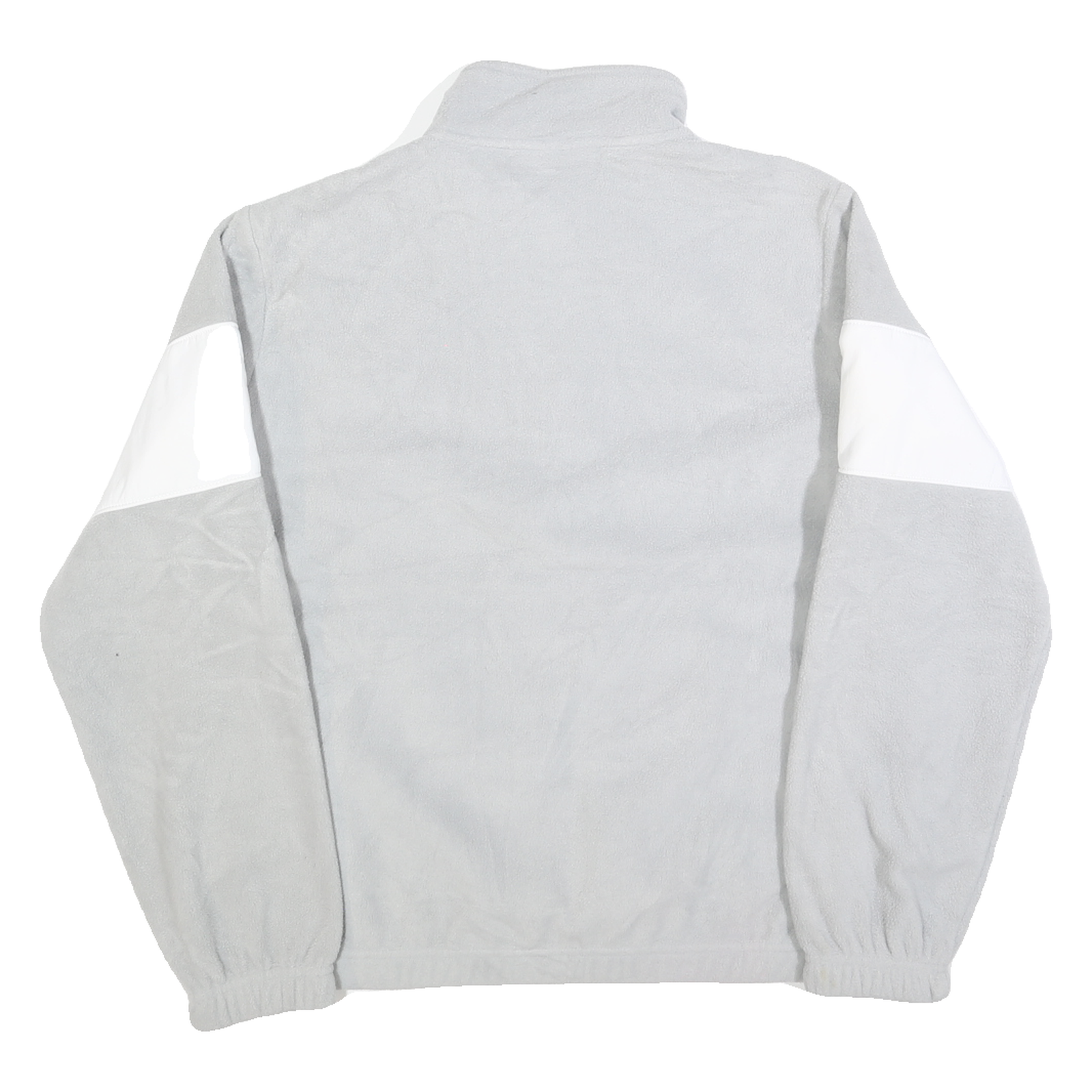 FILA Womens Grey & White Polyester Patterned 1/4 Zip Jumper M Casual Sport