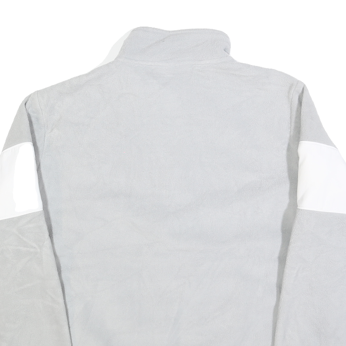 FILA Womens Grey & White Polyester Patterned 1/4 Zip Jumper M Casual Sport