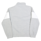 FILA Womens Grey & White Polyester Patterned 1/4 Zip Jumper M Casual Sport