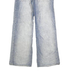 SIKE DA Mens Relaxed Blue Denim Light Jeans W28 L30 Sporty Zip Closure