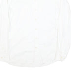 EMPORIO ARMANI Mens White Cotton Blend Shirt XL Smart Classic Button Up Formal