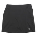 PUMA Womens Black Mini Skort Polyester Blend Plain Size M Sportswear Casual