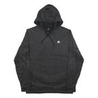 ADIDAS Mens Black Hoodie L Cotton Blend Pullover Lightweight Sportswear