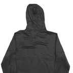 ADIDAS Mens Black Hoodie L Cotton Blend Pullover Lightweight Sportswear