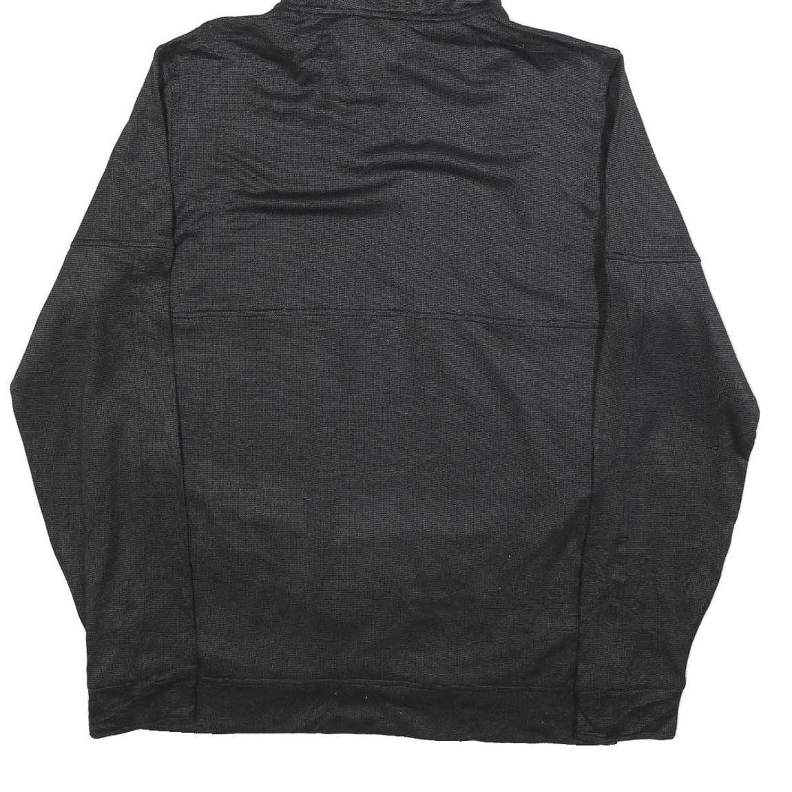 ADIDAS Mens Black Hoodie L Cotton Blend Pullover Lightweight Sportswear