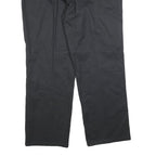 DICKIES Mens Black Regular Fit Straight Trousers Cotton Blend W36 L32 Workwear