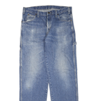 DICKIES Mens Jeans Blue Regular Straight Denim Medium W34 L34 Workwear Casual