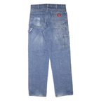 DICKIES Mens Jeans Blue Regular Straight Denim Medium W34 L34 Workwear Casual