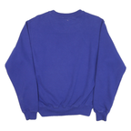 CHAMPION Mens Blue Crew Neck S Classic Cotton Blend Pullover Sweatshirt