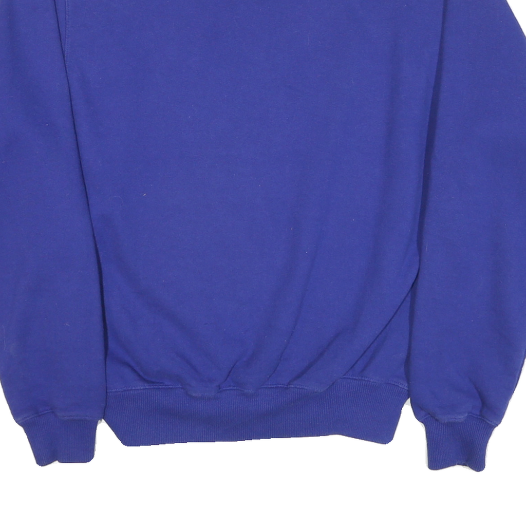 CHAMPION Mens Blue Crew Neck S Classic Cotton Blend Pullover Sweatshirt