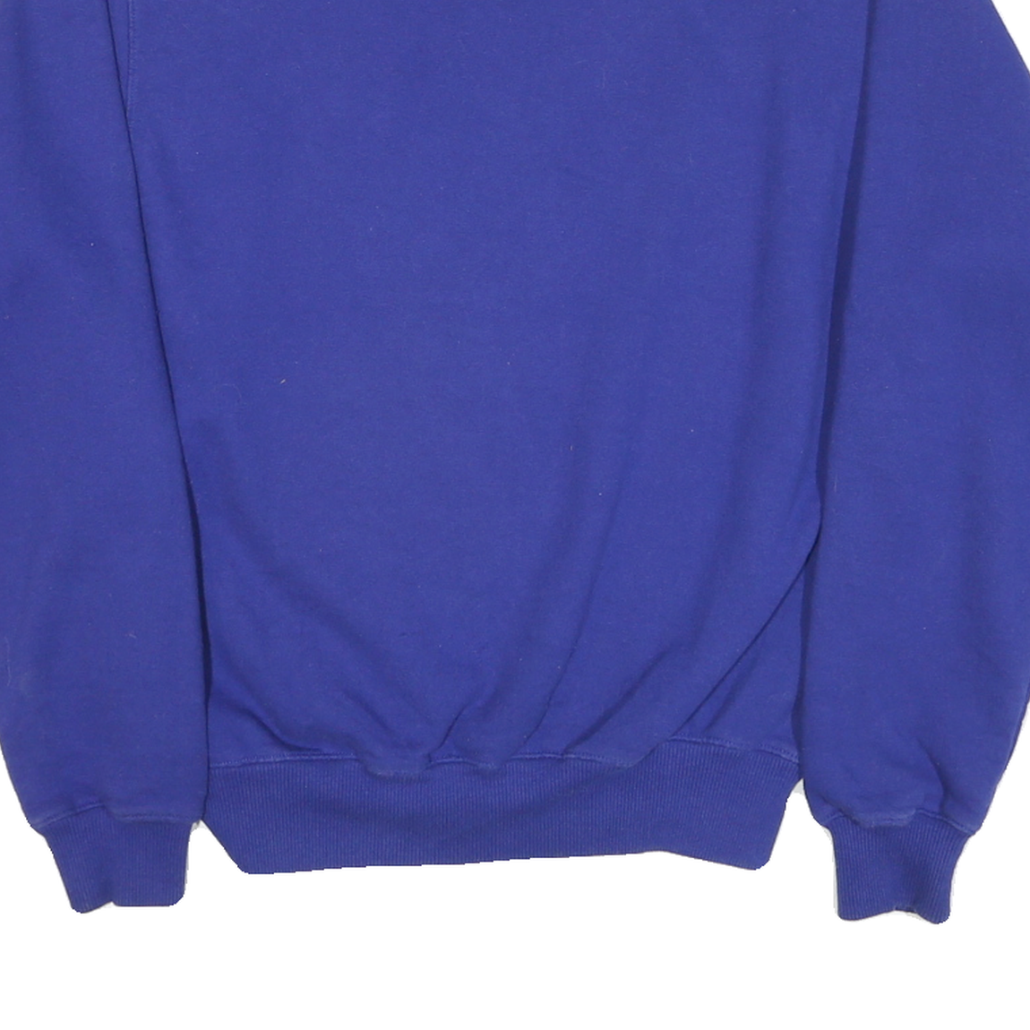 CHAMPION Mens Blue Crew Neck S Classic Cotton Blend Pullover Sweatshirt
