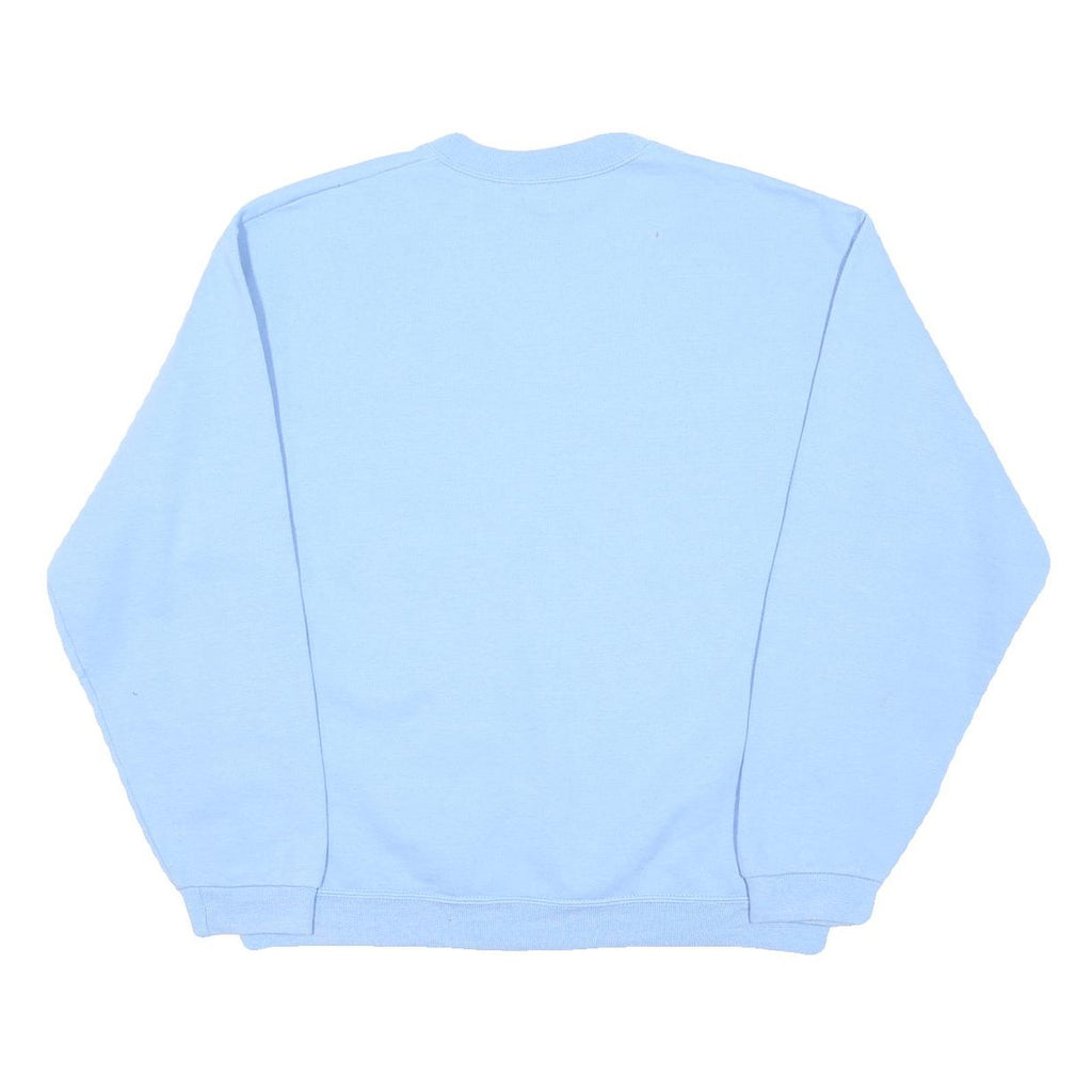 JERZEES Mens Blue Crew Neck M Classic Lightweight Sweatshirt Pullover
