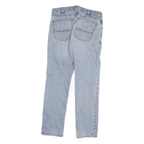 CARHARTT Mens Jeans Blue Regular Straight Denim Light W30 L29 Casual Workwear