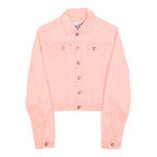 SUBLEVEL Womens Pink Cotton Blend Button Jacket XS Casual Seasonal Style