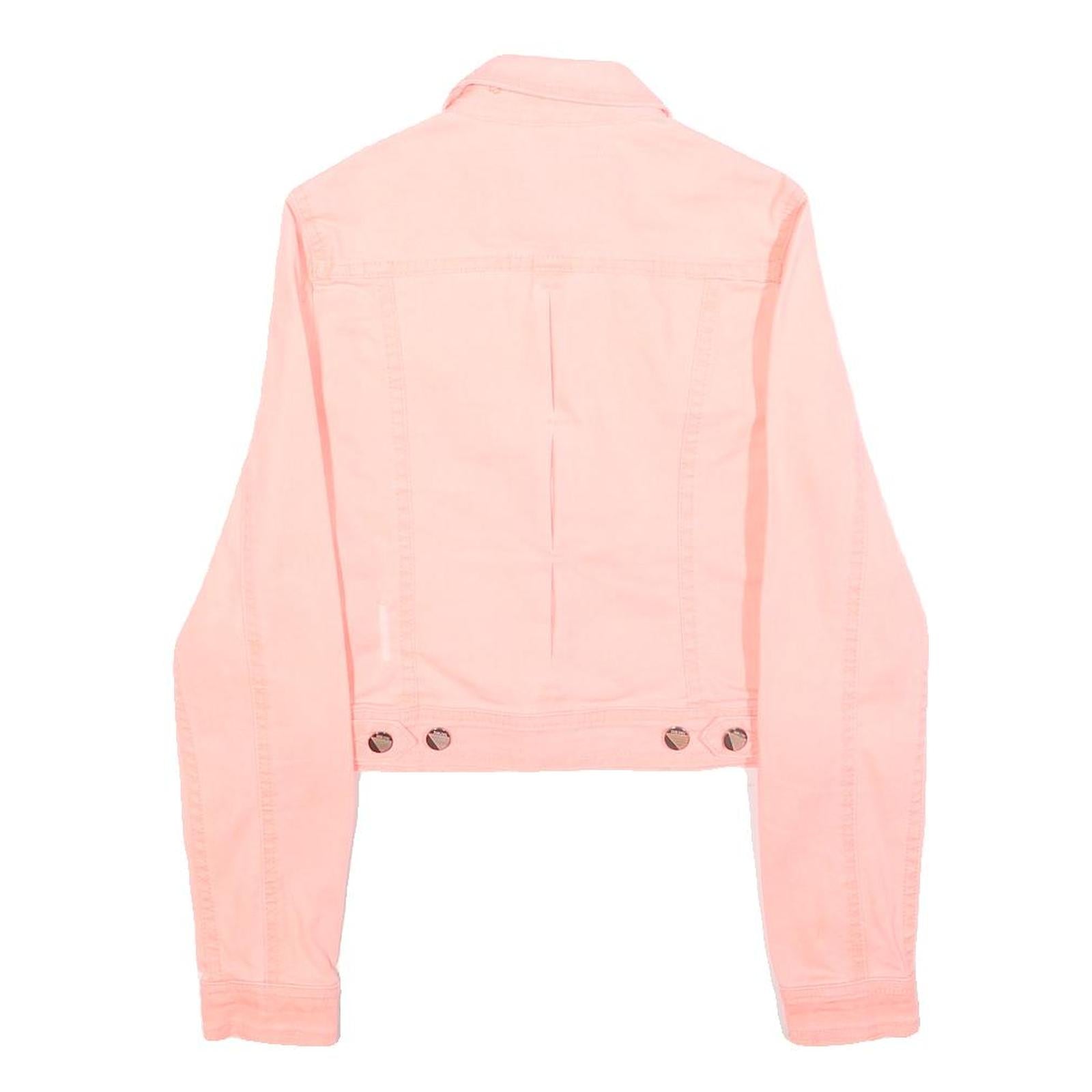 SUBLEVEL Womens Pink Cotton Blend Button Jacket XS Casual Seasonal Style