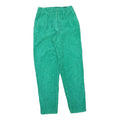 Womens Cotton Blend Regular Fit Green Corduroy Trousers W24 L28 Comfortable