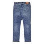 LEVI'S Mens Blue Slim Jeans Denim Medium W36 L34 Stylish Zip Closure