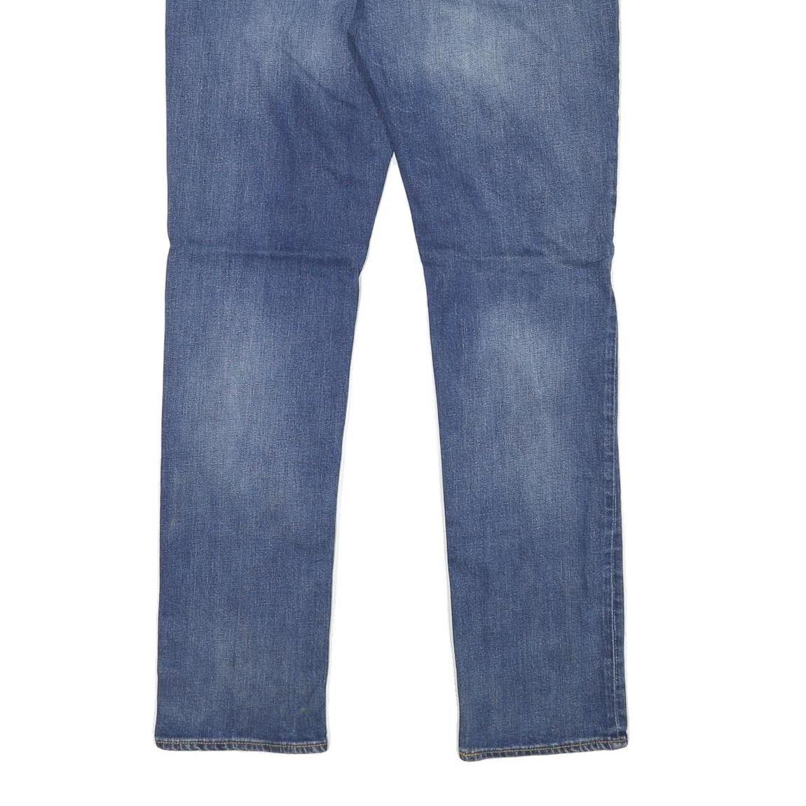 LEVI'S Mens Blue Slim Jeans Denim Medium W36 L34 Stylish Zip Closure