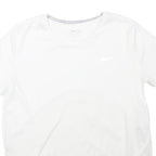 NIKE Womens White Running T-Shirt S Short Sleeve Crew Neck Lightweight