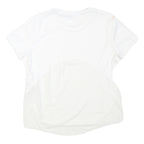 NIKE Womens White Running T-Shirt S Short Sleeve Crew Neck Lightweight